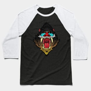 Super Intense Mandrill Baseball T-Shirt